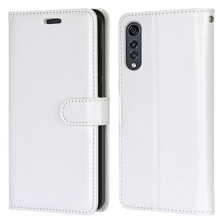 For LG Velvet Pure Color Horizontal Flip PU Leather Case with Holder & Card Slots & Wallet & Photo Frame
