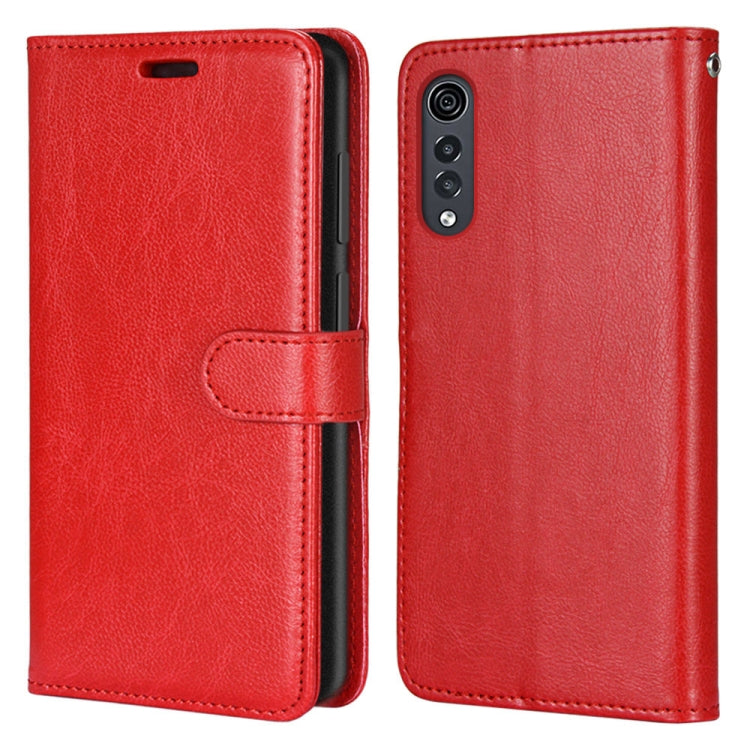 For LG Velvet Pure Color Horizontal Flip PU Leather Case with Holder & Card Slots & Wallet & Photo Frame