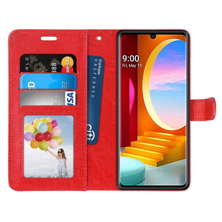 For LG Velvet Pure Color Horizontal Flip PU Leather Case with Holder & Card Slots & Wallet & Photo Frame