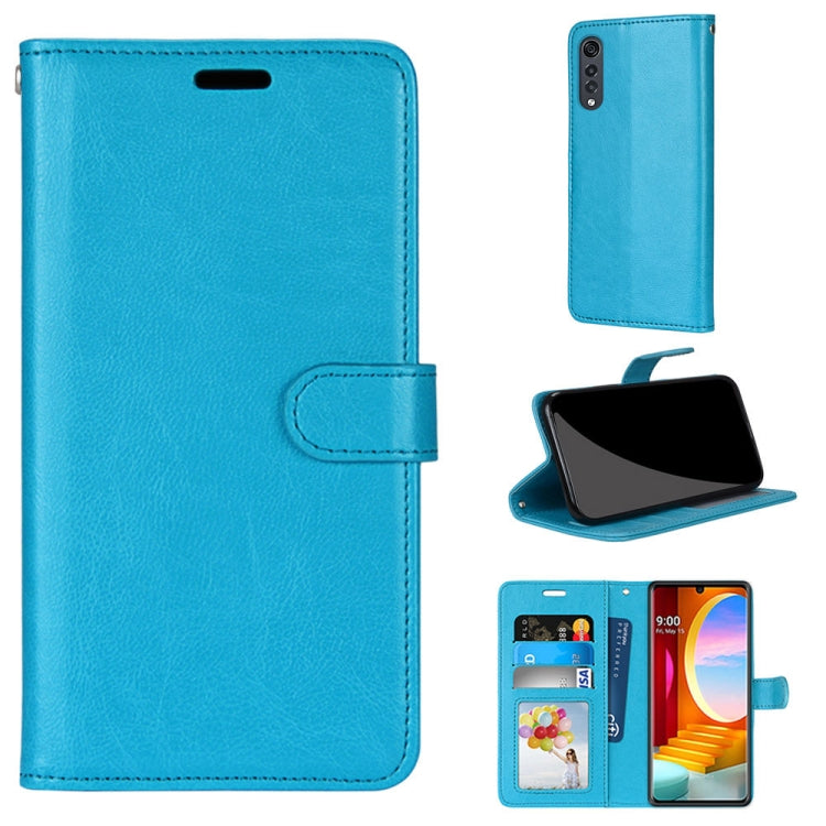 For LG Velvet Pure Color Horizontal Flip PU Leather Case with Holder & Card Slots & Wallet & Photo Frame