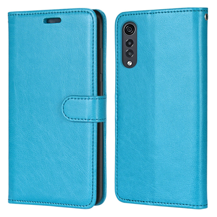 For LG Velvet Pure Color Horizontal Flip PU Leather Case with Holder & Card Slots & Wallet & Photo Frame