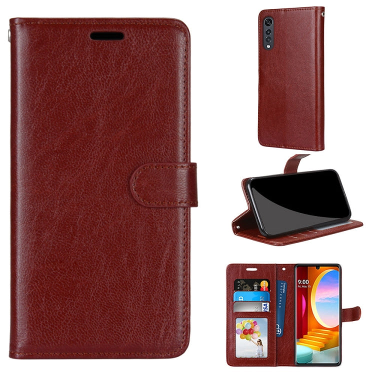 For LG Velvet Pure Color Horizontal Flip PU Leather Case with Holder & Card Slots & Wallet & Photo Frame