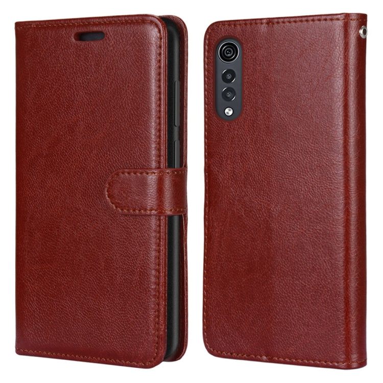 For LG Velvet Pure Color Horizontal Flip PU Leather Case with Holder & Card Slots & Wallet & Photo Frame