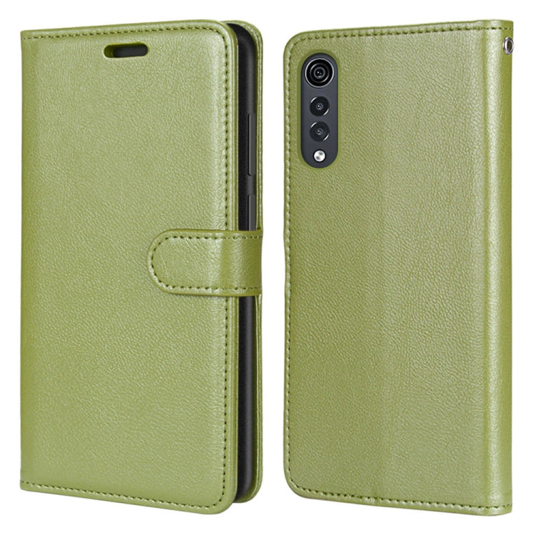 For LG Velvet Pure Color Horizontal Flip PU Leather Case with Holder & Card Slots & Wallet & Photo Frame