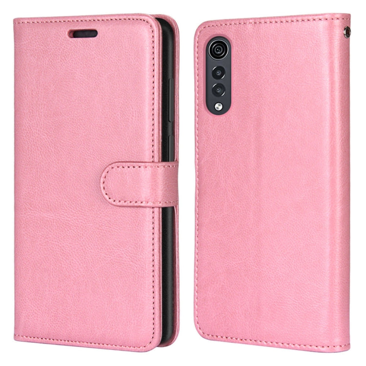 For LG Velvet Pure Color Horizontal Flip PU Leather Case with Holder & Card Slots & Wallet & Photo Frame