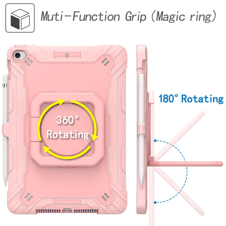 For iPad 10.2 2021 / 2020 / 2019 Contrast Color Shockproof Robot Silicone + PC Case with Wristband Holder