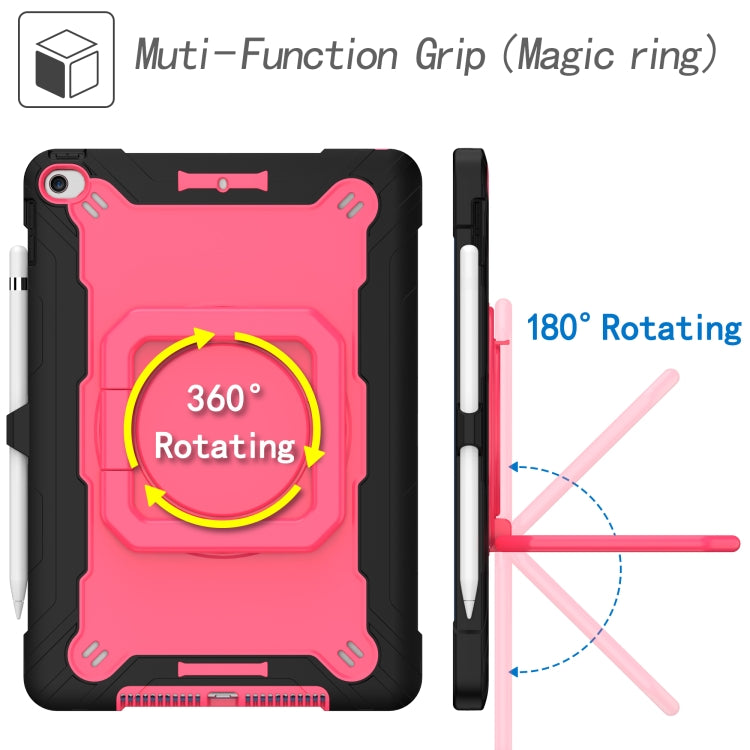 For iPad 10.2 2021 / 2020 / 2019 Contrast Color Shockproof Robot Silicone + PC Case with Wristband Holder