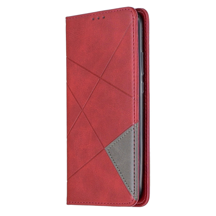For Huawei Mate 30 Lite Rhombus Texture Horizontal Flip Magnetic Leather Case with Holder & Card Slots