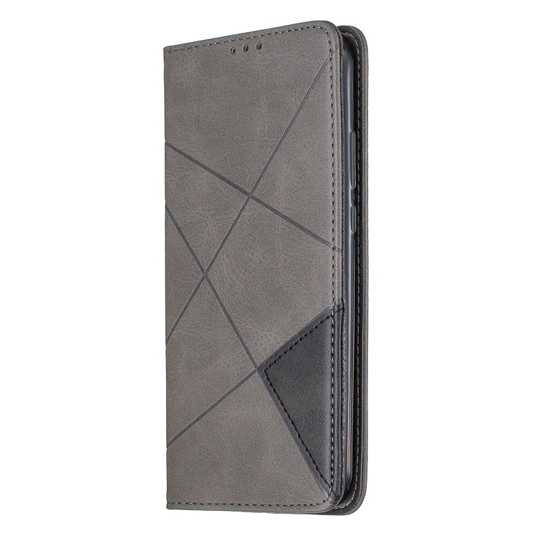 For Huawei Mate 30 Lite Rhombus Texture Horizontal Flip Magnetic Leather Case with Holder & Card Slots