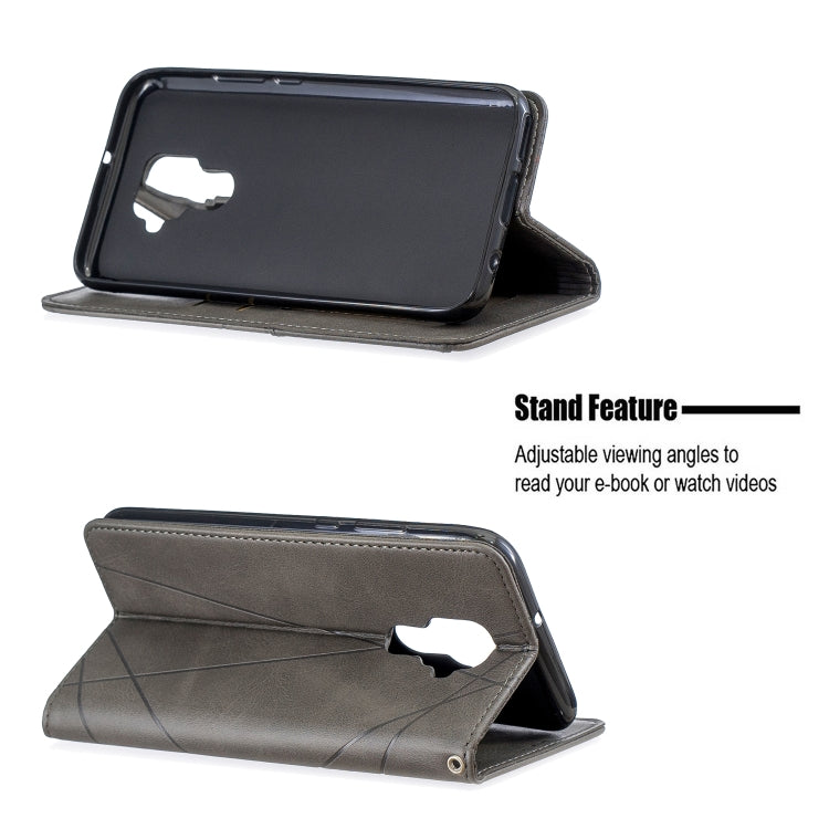 For Huawei Mate 30 Lite Rhombus Texture Horizontal Flip Magnetic Leather Case with Holder & Card Slots