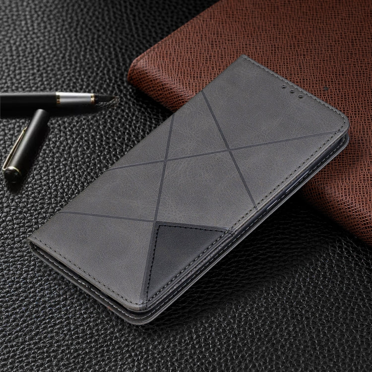 For Huawei Mate 30 Lite Rhombus Texture Horizontal Flip Magnetic Leather Case with Holder & Card Slots