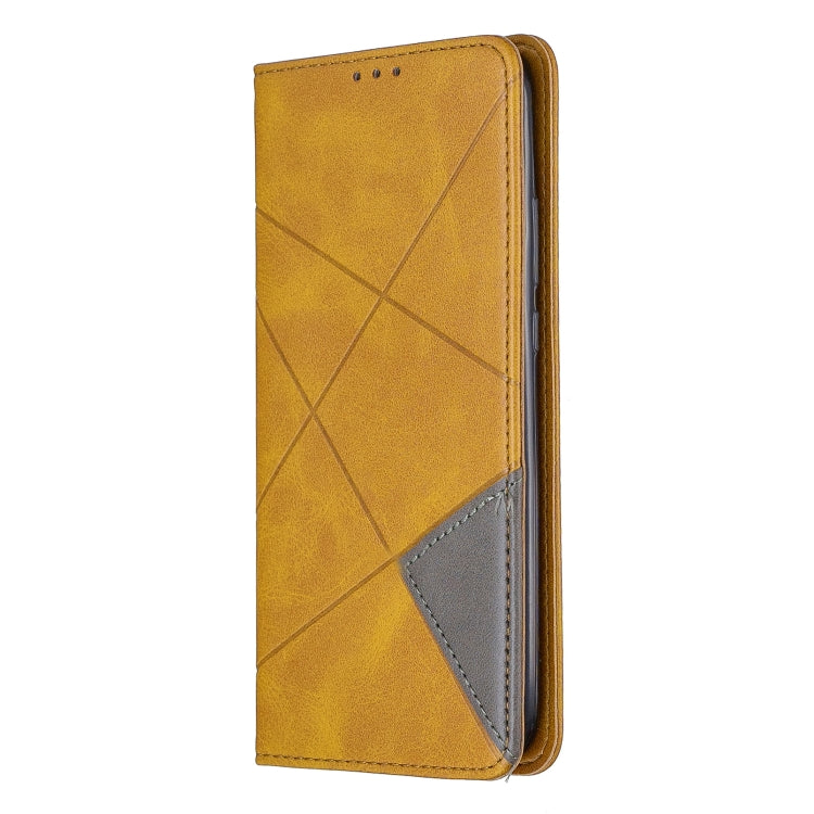 For Huawei Mate 30 Lite Rhombus Texture Horizontal Flip Magnetic Leather Case with Holder & Card Slots