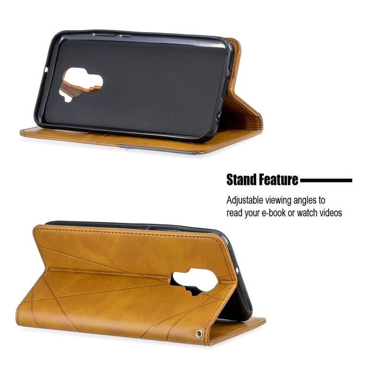 For Huawei Mate 30 Lite Rhombus Texture Horizontal Flip Magnetic Leather Case with Holder & Card Slots