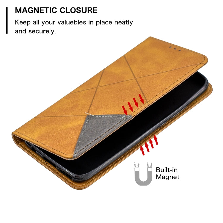 For Huawei Mate 30 Lite Rhombus Texture Horizontal Flip Magnetic Leather Case with Holder & Card Slots