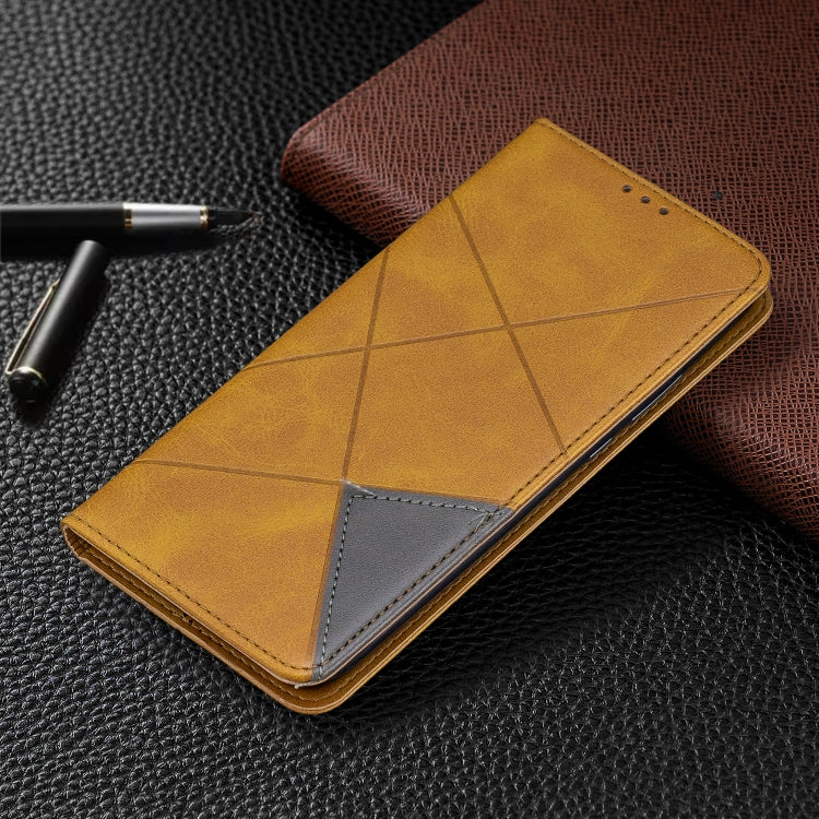 For Huawei Mate 30 Lite Rhombus Texture Horizontal Flip Magnetic Leather Case with Holder & Card Slots