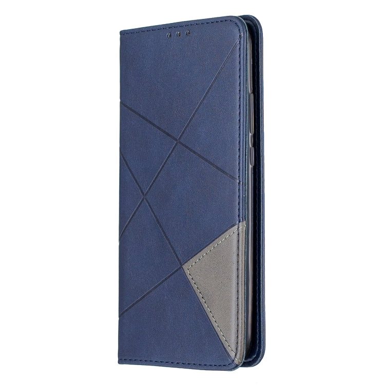 For Huawei Mate 30 Lite Rhombus Texture Horizontal Flip Magnetic Leather Case with Holder & Card Slots