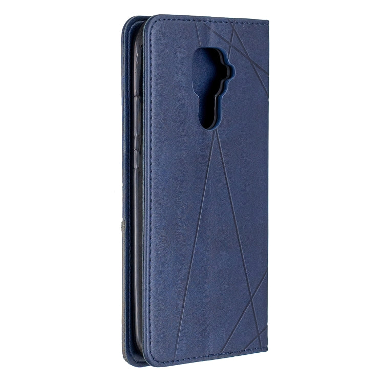 For Huawei Mate 30 Lite Rhombus Texture Horizontal Flip Magnetic Leather Case with Holder & Card Slots