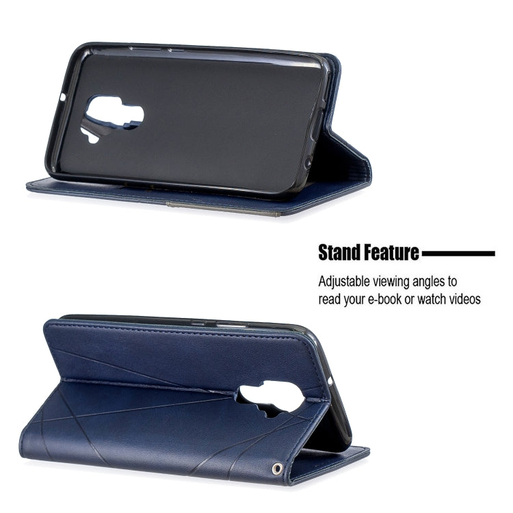 For Huawei Mate 30 Lite Rhombus Texture Horizontal Flip Magnetic Leather Case with Holder & Card Slots