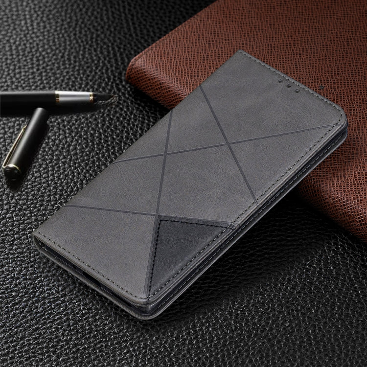 For Huawei Mate 30 Pro Rhombus Texture Horizontal Flip Magnetic Leather Case with Holder & Card Slots