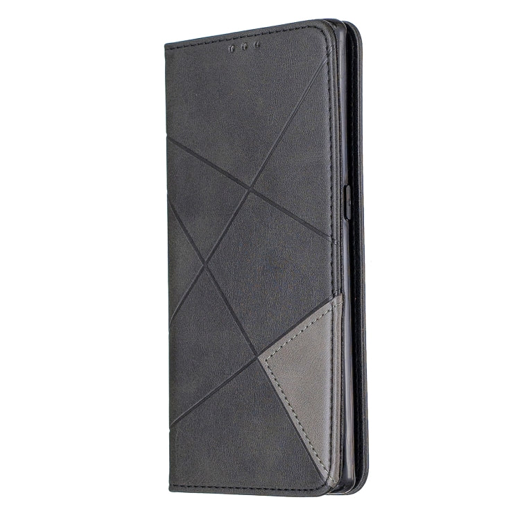 For Huawei Mate 30 Pro Rhombus Texture Horizontal Flip Magnetic Leather Case with Holder & Card Slots
