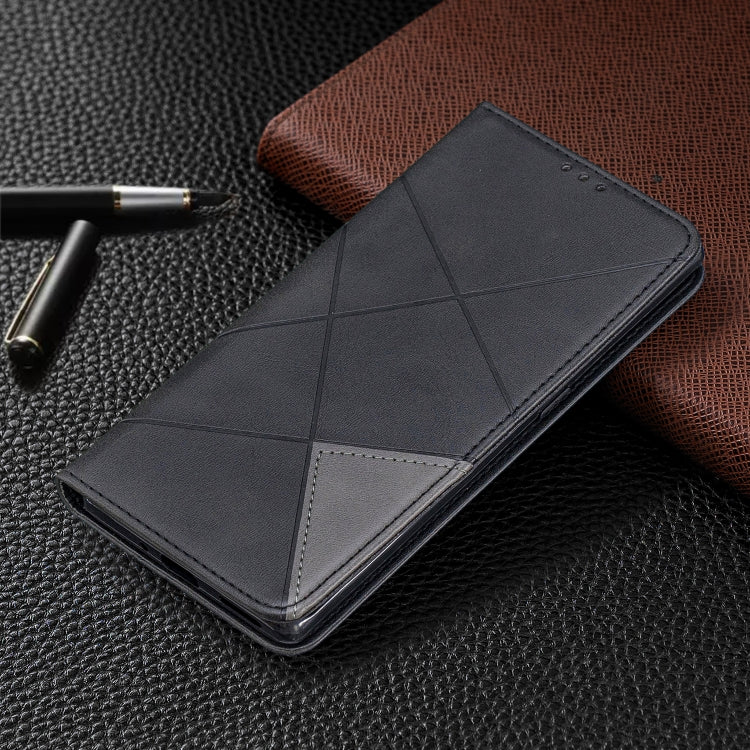 For Huawei Mate 30 Pro Rhombus Texture Horizontal Flip Magnetic Leather Case with Holder & Card Slots