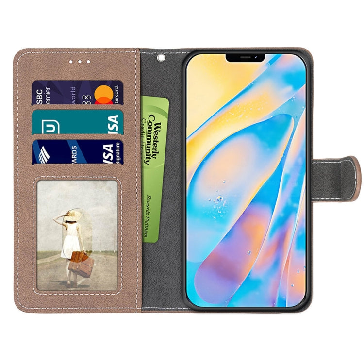 For iPhone 12 / 12 Pro Retro Frosted Horizontal Flip PU Leather Case with Holder & Card Slots & Wallet & Photo Frame