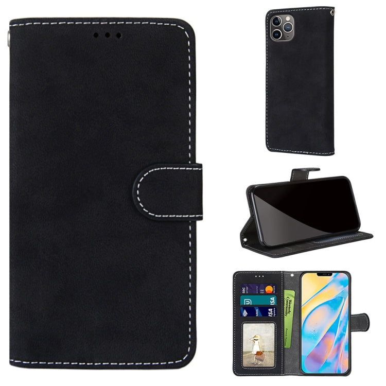 For iPhone 12 Pro Max Retro Frosted Horizontal Flip PU Leather Case with Holder & Card Slots & Wallet & Photo Frame