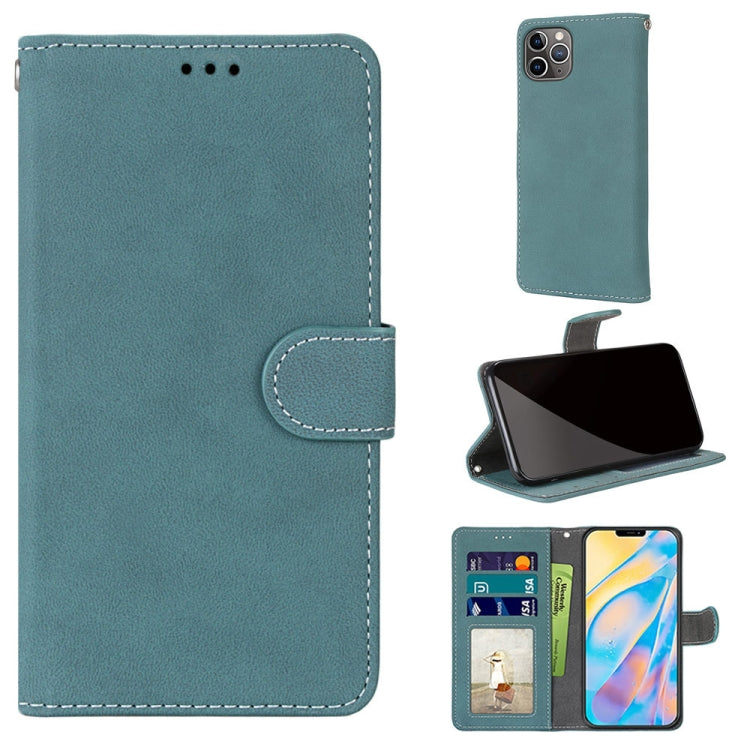 For iPhone 12 Pro Max Retro Frosted Horizontal Flip PU Leather Case with Holder & Card Slots & Wallet & Photo Frame