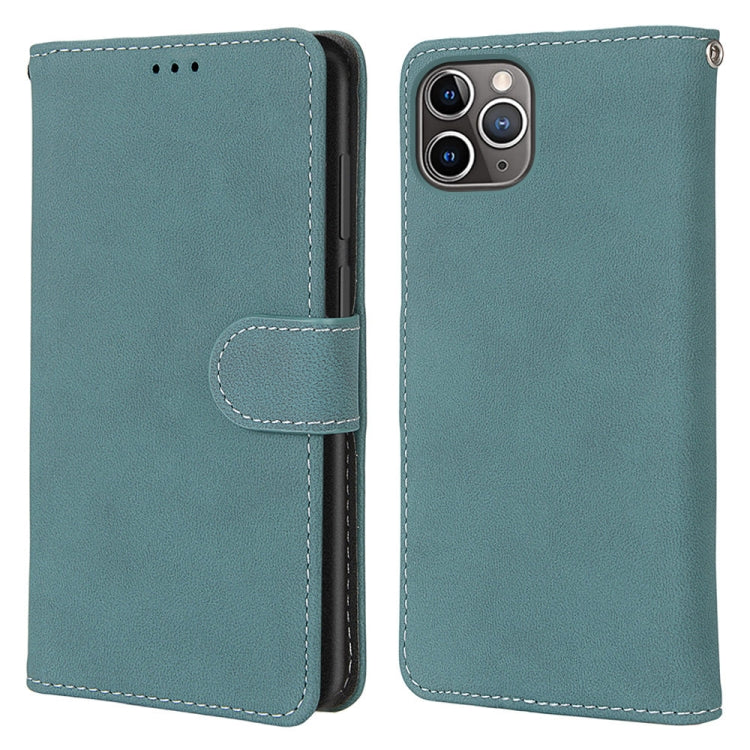 For iPhone 12 Pro Max Retro Frosted Horizontal Flip PU Leather Case with Holder & Card Slots & Wallet & Photo Frame