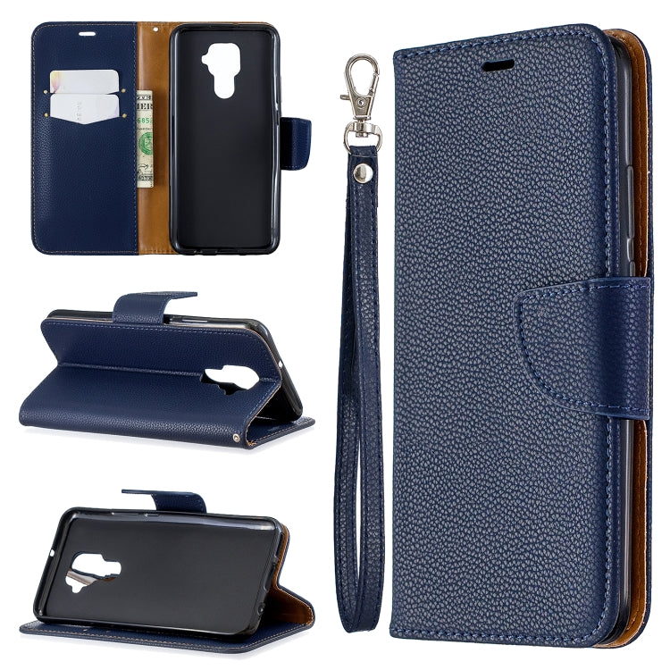 For Huawei Mate 30 Lite Litchi Texture Pure Color Horizontal Flip PU Leather Case with Holder & Card Slots & Wallet & Lanyard