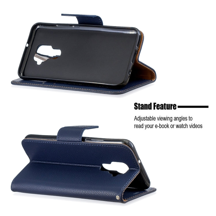 For Huawei Mate 30 Lite Litchi Texture Pure Color Horizontal Flip PU Leather Case with Holder & Card Slots & Wallet & Lanyard