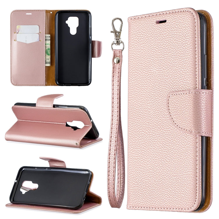 For Huawei Mate 30 Lite Litchi Texture Pure Color Horizontal Flip PU Leather Case with Holder & Card Slots & Wallet & Lanyard