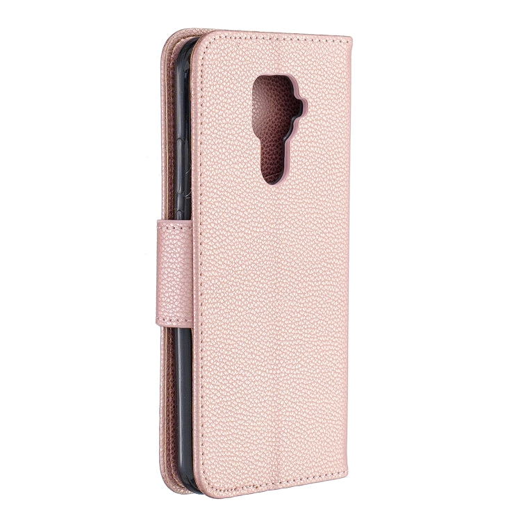 For Huawei Mate 30 Lite Litchi Texture Pure Color Horizontal Flip PU Leather Case with Holder & Card Slots & Wallet & Lanyard
