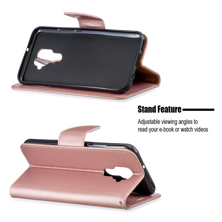 For Huawei Mate 30 Lite Litchi Texture Pure Color Horizontal Flip PU Leather Case with Holder & Card Slots & Wallet & Lanyard