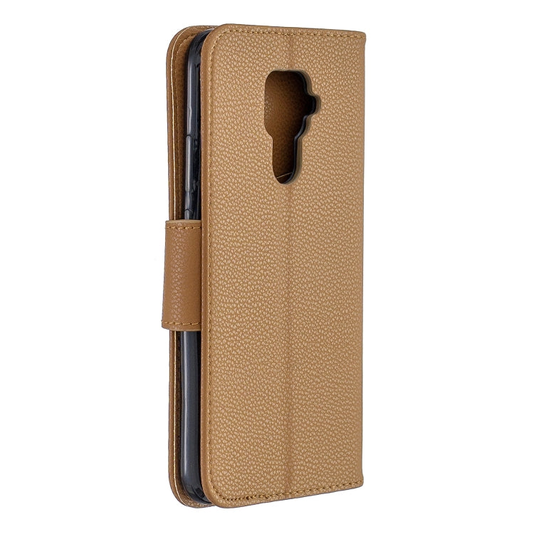 For Huawei Mate 30 Lite Litchi Texture Pure Color Horizontal Flip PU Leather Case with Holder & Card Slots & Wallet & Lanyard