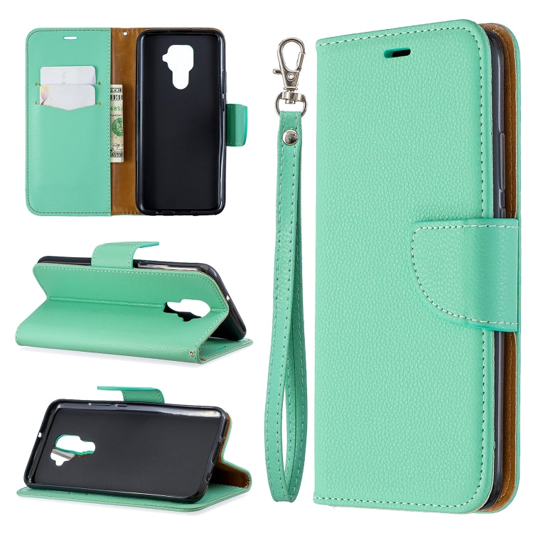 For Huawei Mate 30 Lite Litchi Texture Pure Color Horizontal Flip PU Leather Case with Holder & Card Slots & Wallet & Lanyard