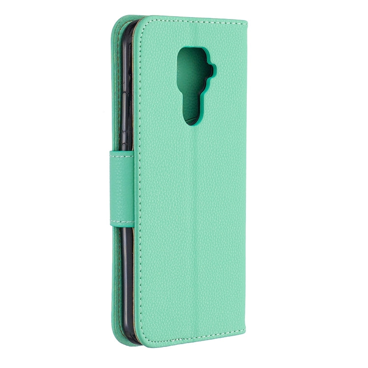 For Huawei Mate 30 Lite Litchi Texture Pure Color Horizontal Flip PU Leather Case with Holder & Card Slots & Wallet & Lanyard