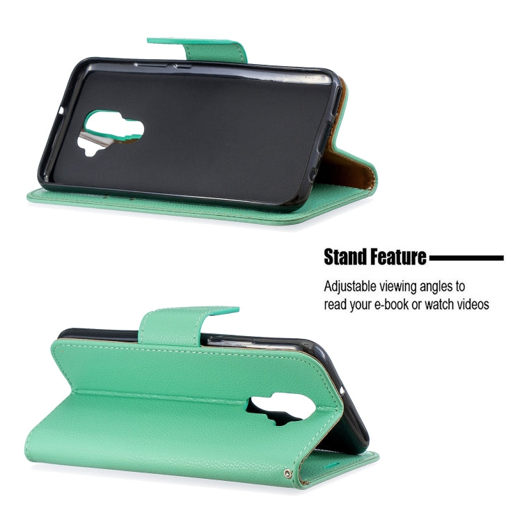 For Huawei Mate 30 Lite Litchi Texture Pure Color Horizontal Flip PU Leather Case with Holder & Card Slots & Wallet & Lanyard