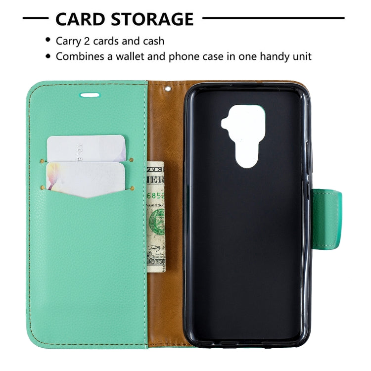 For Huawei Mate 30 Lite Litchi Texture Pure Color Horizontal Flip PU Leather Case with Holder & Card Slots & Wallet & Lanyard