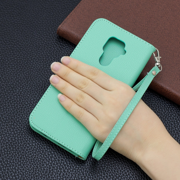 For Huawei Mate 30 Lite Litchi Texture Pure Color Horizontal Flip PU Leather Case with Holder & Card Slots & Wallet & Lanyard