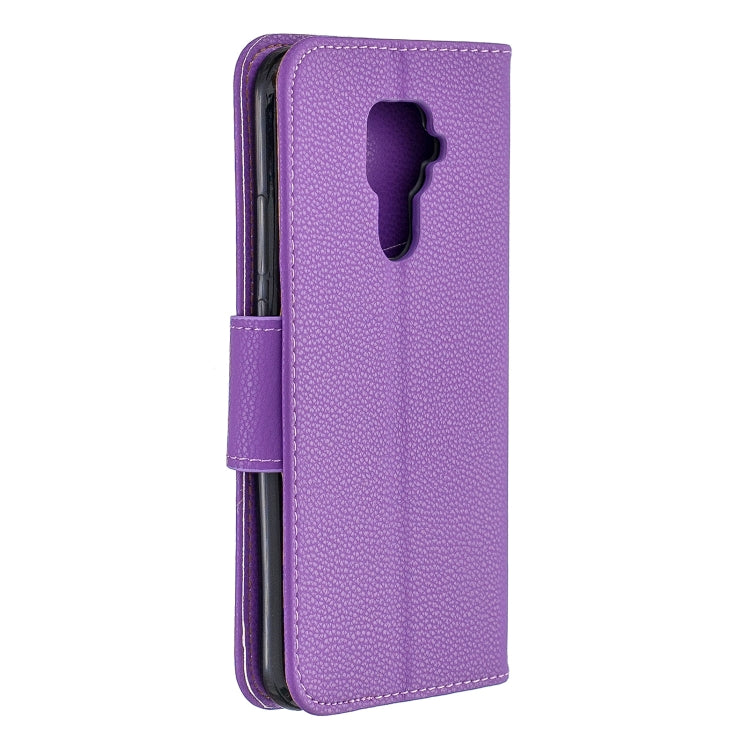 For Huawei Mate 30 Lite Litchi Texture Pure Color Horizontal Flip PU Leather Case with Holder & Card Slots & Wallet & Lanyard