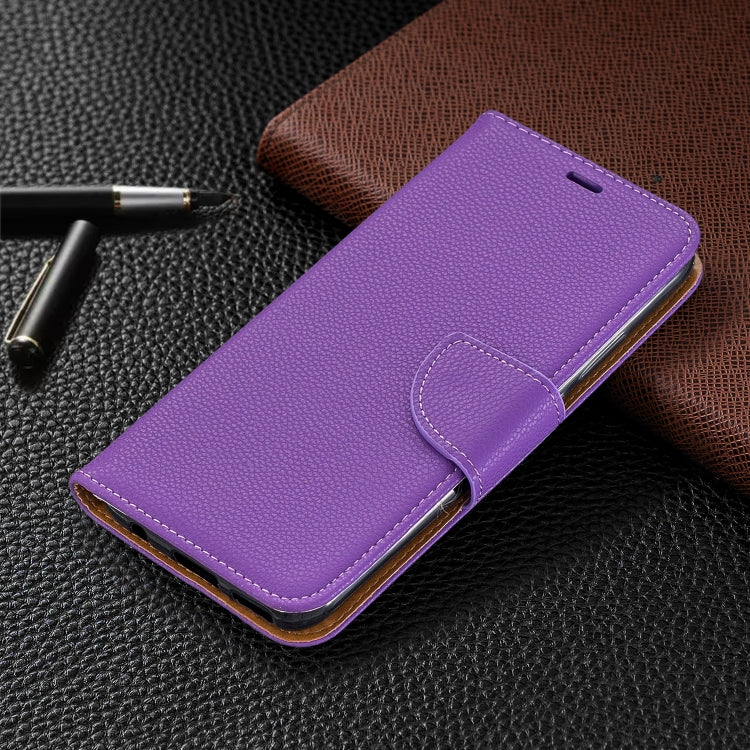 For Huawei Mate 30 Lite Litchi Texture Pure Color Horizontal Flip PU Leather Case with Holder & Card Slots & Wallet & Lanyard