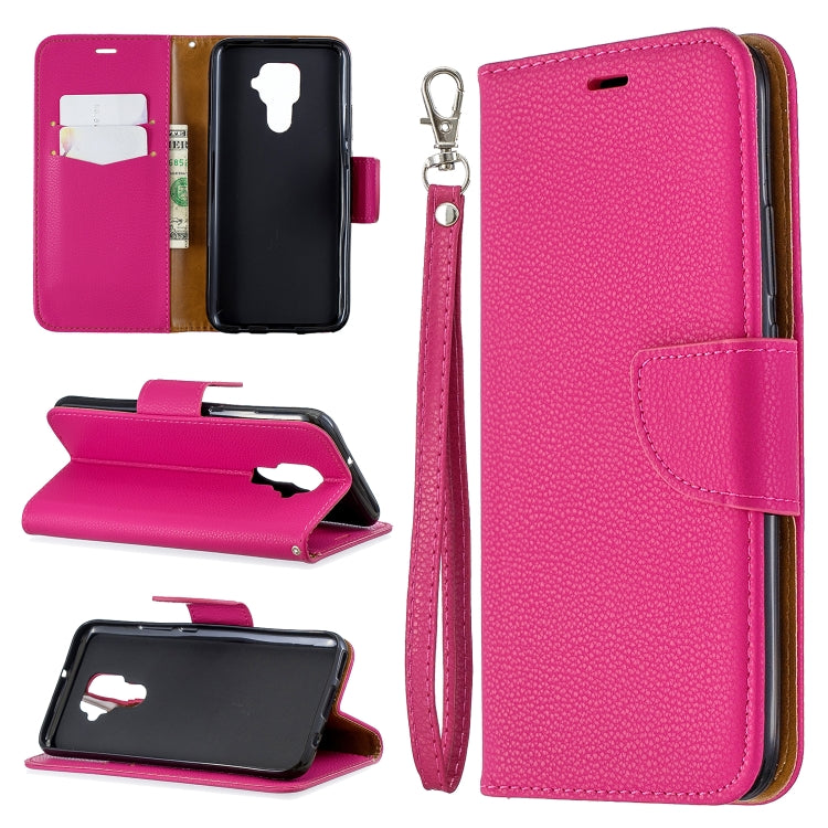 For Huawei Mate 30 Lite Litchi Texture Pure Color Horizontal Flip PU Leather Case with Holder & Card Slots & Wallet & Lanyard