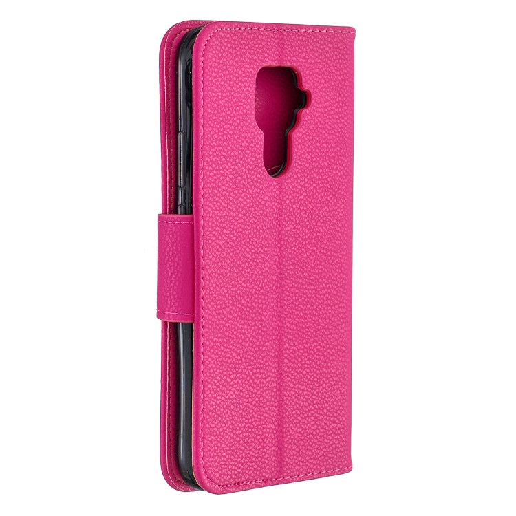 For Huawei Mate 30 Lite Litchi Texture Pure Color Horizontal Flip PU Leather Case with Holder & Card Slots & Wallet & Lanyard