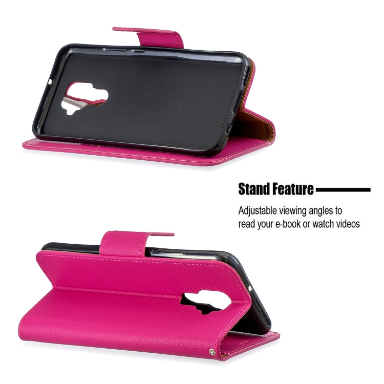 For Huawei Mate 30 Lite Litchi Texture Pure Color Horizontal Flip PU Leather Case with Holder & Card Slots & Wallet & Lanyard
