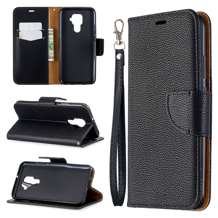 For Huawei Mate 30 Lite Litchi Texture Pure Color Horizontal Flip PU Leather Case with Holder & Card Slots & Wallet & Lanyard