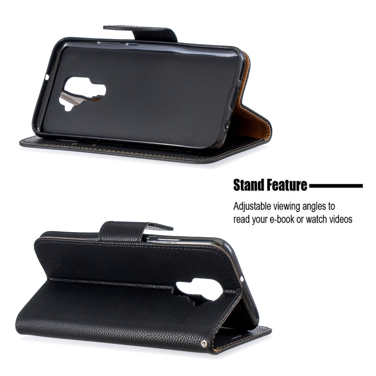 For Huawei Mate 30 Lite Litchi Texture Pure Color Horizontal Flip PU Leather Case with Holder & Card Slots & Wallet & Lanyard