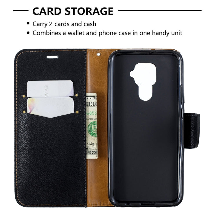 For Huawei Mate 30 Lite Litchi Texture Pure Color Horizontal Flip PU Leather Case with Holder & Card Slots & Wallet & Lanyard