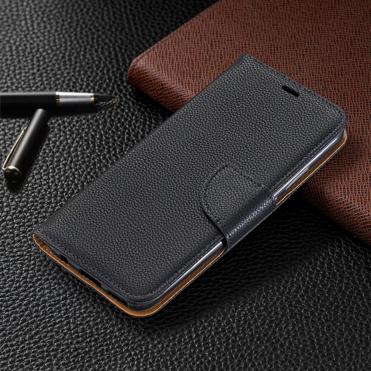 For Huawei Mate 30 Lite Litchi Texture Pure Color Horizontal Flip PU Leather Case with Holder & Card Slots & Wallet & Lanyard
