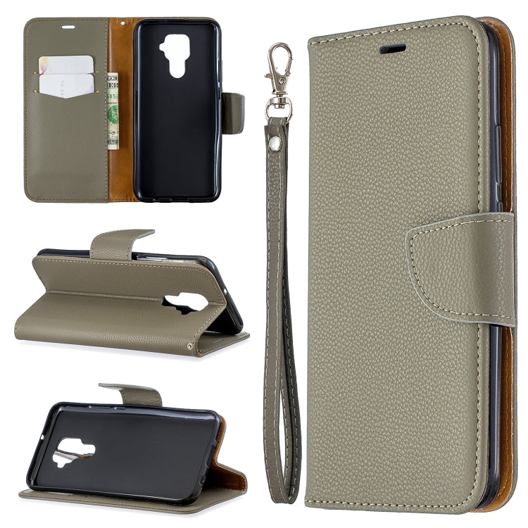 For Huawei Mate 30 Lite Litchi Texture Pure Color Horizontal Flip PU Leather Case with Holder & Card Slots & Wallet & Lanyard
